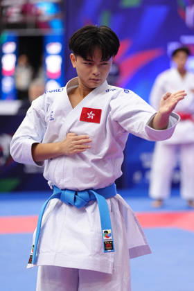 2026 World Cadet, Junior & U21, U 21 Karate Championships BIELSKO-BIALA, POLAND - OCTOBER 16: Kin Ho Marcus Wong of Hong Kong China performs during cadet male individual kata at the 2026 World Cadet, Junior & U21 Karate Championships at Hala Pod Debowcem on October 16, 2026 in Bielsko-Biala, Poland. Bielsko-Biala Hala Pod Debowcem Poland Copyright: x2026xKaratexInsights PSxImagesxMartinxKremser KaratexInsightsx