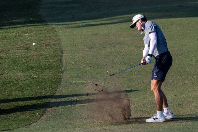 October 16, 2026, Coloane, Macao Sar, China: American AUSTEN TRUSLOW finishes at ten-under-par, putting him tied for 2nd place after Round 2 of the Macau Open Golf at the Macau Golf & Country Club. Coloane China - ZUMAr144 20261016_zap_r144_103 Copyright: xJaynexRussellx