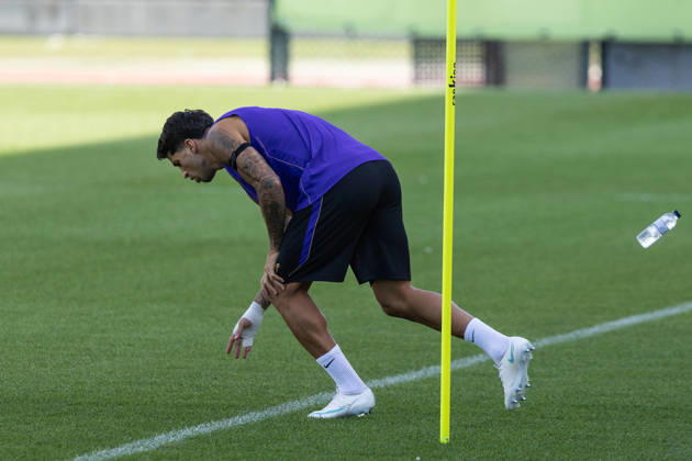October 16, 2026, Sant Joan Despi, Barcelona, Spain: SANT JOAN DESPI, SPAIN - OCTOBER 16: Joao Cancelo of FC Barcelona, Barca take part in a training session ahead of the LaLiga EA Sports match against Real Betis on October 16, 2026, at the Ciutat Esportiva Joan Gamper in Sant Joan Despi, Barcelona, Spain. FC Barcelona Train Ahead Of Real Betis Match - ZUMAs316 20261016_znp_s316_009 Copyright: xMartixSeguraxRamonedax