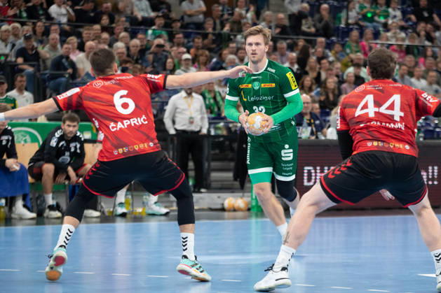 Handball, HBL2: SC DHfK Leipzig - ASV Hamm-Westfalen; 16.10.2026 Franz Semper (32, SC DHfK Leipzig). Handball, 2. Bundesliga, Saison 2026 2027, 8. Spieltag: SC DHfK Leipzig vs. ASV Hamm-Westfalen am 16.10.2026 in der Quarterback Immobilien Arena Leipzig. Copyright: xBEAUTIFULxSPORTS JanxKaeferx