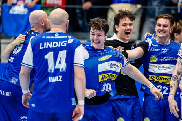 16.10.2026, GER, Handball, Maenner, Saison 26 27, Opel 1.Bl, 9.Spieltag, ThSV Eisenach - VfL Gummersbach Tillman Leu (ThSV Eisenach,99), Felix Aellen (ThSV Eisenach,22) 99817 Eisenach Werner-Assmann-Halle Am Sportp Thueringen Deutschland