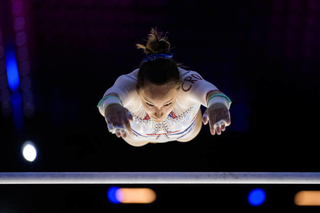 261016 Sofia Mester of Croatia at a women’s podium training session during day -1 of the 2026 Artistic Gymnastics World Championships on October 16, 2026 in Rotterdam. Photo: Joel Marklund BILDBYRÅN kod JM JM0858 bbeng artistisk gymnastik artistic gymnastics gymnastik-vm vm artistic gymnastics world championships dam Copyright: JOELxMARKLUND BB261016JM010