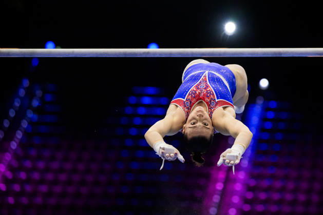 261016 Barbora Kundrat of Slovakia at a women’s podium training session during day -1 of the 2026 Artistic Gymnastics World Championships on October 16, 2026 in Rotterdam. Photo: Joel Marklund BILDBYRÅN kod JM JM0858 bbeng artistisk gymnastik artistic gymnastics gymnastik-vm vm artistic gymnastics world championships dam Copyright: JOELxMARKLUND BB261016JM020