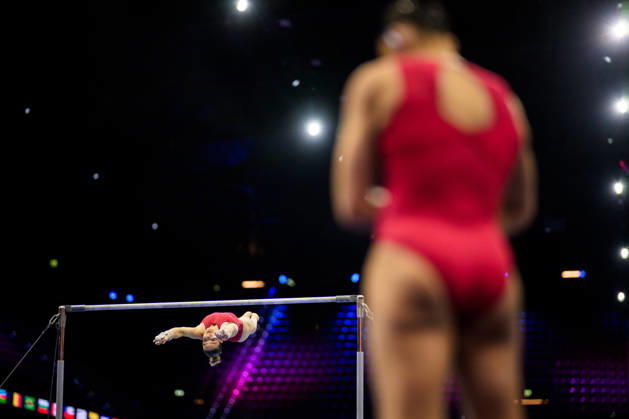 261016 Alice Kinsella of Great Britain at a women’s podium training session during day -1 of the 2026 Artistic Gymnastics World Championships on October 16, 2026 in Rotterdam. Photo: Joel Marklund BILDBYRÅN kod JM JM0858 bbeng artistisk gymnastik artistic gymnastics gymnastik-vm vm artistic gymnastics world championships dam Copyright: JOELxMARKLUND BB261016JM031