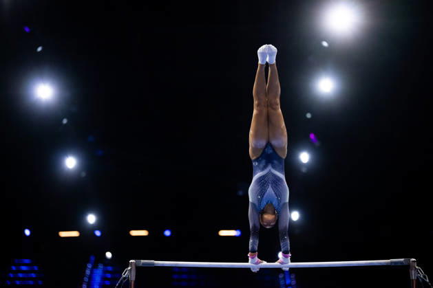 261016 Keisha Lockert of Norway at a women’s podium training session during day -1 of the 2026 Artistic Gymnastics World Championships on October 16, 2026 in Rotterdam. Photo: Joel Marklund BILDBYRÅN kod JM JM0858 bbeng artistisk gymnastik artistic gymnastics gymnastik-vm vm artistic gymnastics world championships dam Norge Copyright: JOELxMARKLUND BB261016JM042