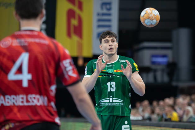 Handball, HBL2: SC DHfK Leipzig - ASV Hamm-Westfalen; 16.10.2026 Matej Klima (13, SC DHfK Leipzig). Handball, 2. Bundesliga, Saison 2026 2027, 8. Spieltag: SC DHfK Leipzig vs. ASV Hamm-Westfalen am 16.10.2026 in der Quarterback Immobilien Arena Leipzig. Copyright: xBEAUTIFULxSPORTS JanxKaeferx