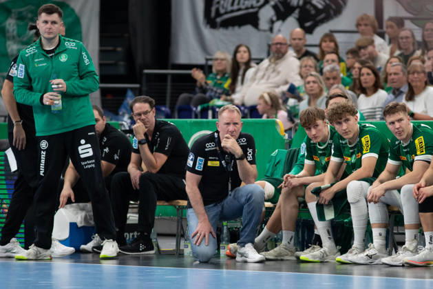 Handball, HBL2: SC DHfK Leipzig - ASV Hamm-Westfalen; 16.10.2026 Cheftrainer Frank Carstens (SC DHfK Leipzig). Handball, 2. Bundesliga, Saison 2026 2027, 8. Spieltag: SC DHfK Leipzig vs. ASV Hamm-Westfalen am 16.10.2026 in der Quarterback Immobilien Arena Leipzig. Copyright: xBEAUTIFULxSPORTS JanxKaeferx