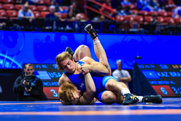 U23 World Championships 86kg FS - Eugeniu Mihalcean (MDA) df. Aeoden James Sinclair (USA)