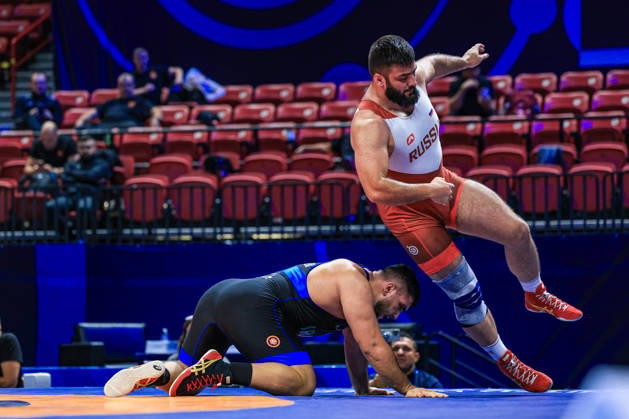 U23 World Championships 125kg FS - Abolfazl Mohammad Mohammad Nezhad (IRI) df. Andrei Bestaev (RUS)