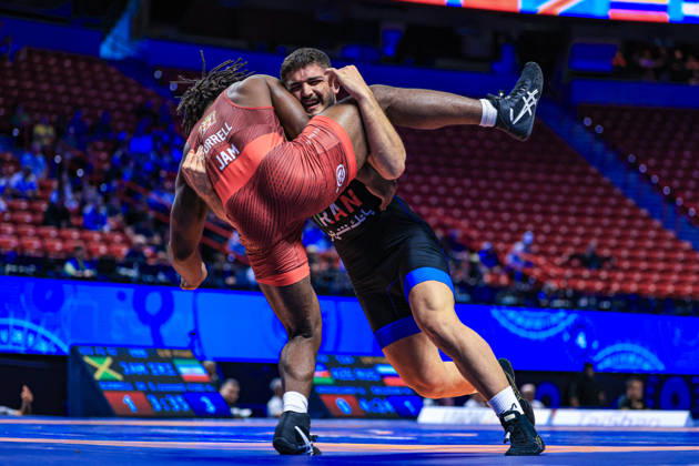 U23 World Championships 92kg FS - Abolfazl Yaser Rahmani Firouzjaei (IRI) df. Steven Caldwell Burrell Jr (JAM)