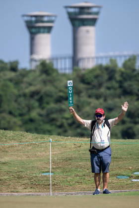 October 17, 2026, Coloane, Macao Sar, China: The Macau Prison looms in ht background of the course.Round 3 in the Macao Open Golf at Macau Golf & Country Club. Macau Open Golf Round 3  - ZUMAr144 20261017_zap_r144_002 Copyright: xJaynexRussellx
