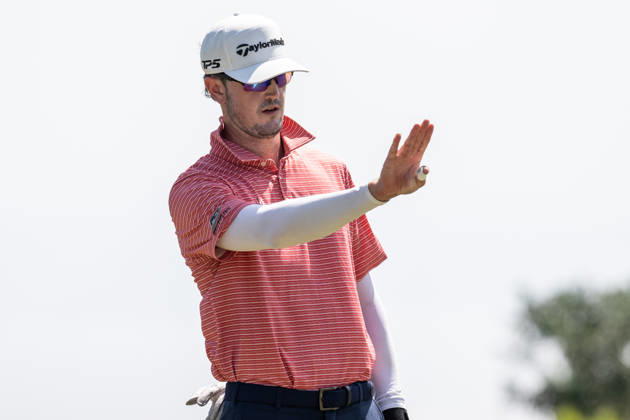 October 17, 2026, Coloane, Macao Sar, China: Austen TRUSLOW from the USA.Round 3 in the Macao Open Golf at Macau Golf & Country Club. Coloane China - ZUMAr144 20261017_zap_r144_025 Copyright: xJaynexRussellx