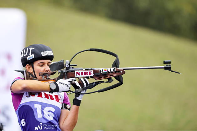 BIATHLON - Loop One Opening Festival MUNICH,GERMANY,17.OCT.26 - BIATHLON - Loop One Opening Festival. Image shows Dunja Zdouc (AUT).  GEPAxpictures xThomasxBachun