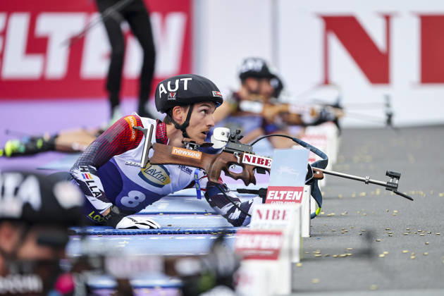 BIATHLON - Loop One Opening Festival MUNICH,GERMANY,17.OCT.26 - BIATHLON - Loop One Opening Festival. Image shows Fredrik Muehlbacher (AUT).  GEPAxpictures xThomasxBachun