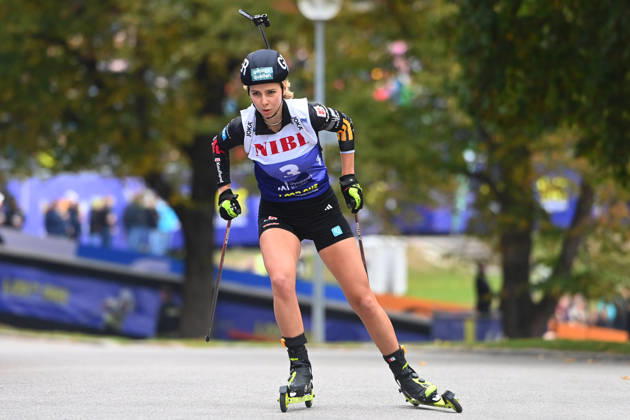 Johanna PUFF (GER),Aktion. Loop One-Biathlon Opening Festival im Olympiapark in Muenchen am 17.10.2026.