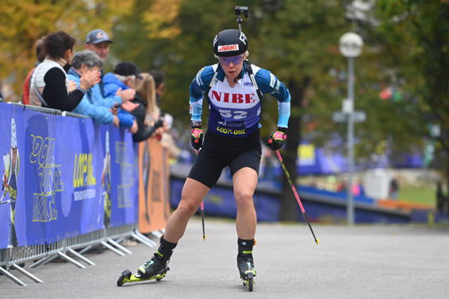 Julia SIMON (FRA),Aktion, Loop One-Biathlon Opening Festival im Olympiapark in Muenchen am 17.10.2026.