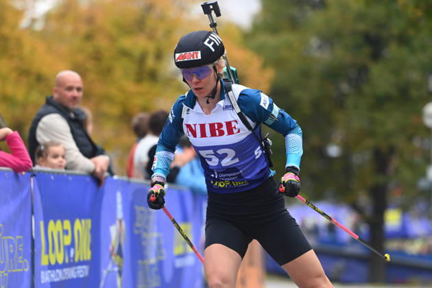 Julia SIMON (FRA),Aktion, Loop One-Biathlon Opening Festival im Olympiapark in Muenchen am 17.10.2026.