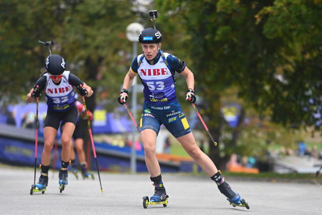 Elvira OEBERG (SWE),Aktion, Loop One-Biathlon Opening Festival im Olympiapark in Muenchen am 17.10.2026.