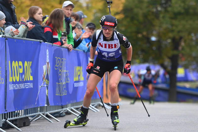 Janina HETTICH WALZ (GER),Aktion, Loop One-Biathlon Opening Festival im Olympiapark in Muenchen am 17.10.2026.