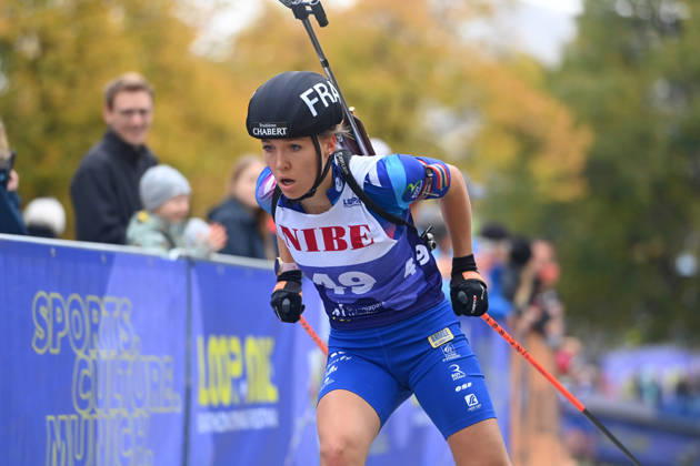 Oceane MICHELON (FRA),Aktion, Loop One-Biathlon Opening Festival im Olympiapark in Muenchen am 17.10.2026.