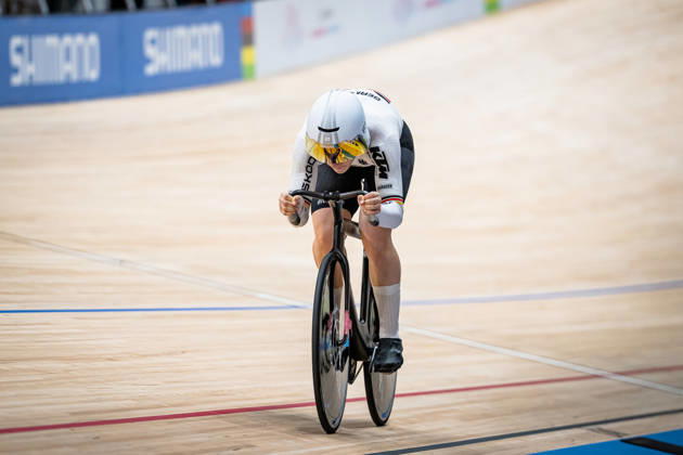 GRABOSCH Pauline Sophie: UCI Track cycling, Rad, Radsport, Bahnrad, Bahn World Championships 2026 GRABOSCH Pauline Sophie ( GER ) Germany Querformat - quer - horizontal - Landscape - Event Veranstaltung: UCI Track Cycling World Championships 2026 - Category Kategorie: Cycling - Track Cycling World Championships - Elite Women - Location Ort: Asia - China - Shanghai - Chongming - Shanghai Velodrome - Discipline: Individual Time Trail ( ITT ) - Distance: 1000 m - Date Datum: 17.10.2026 Saturday Day 4 -