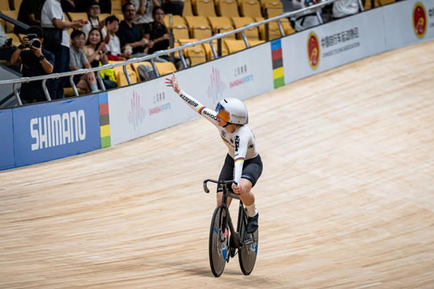 GRABOSCH Pauline Sophie: UCI Track cycling, Rad, Radsport, Bahnrad, Bahn World Championships 2026 GRABOSCH Pauline Sophie ( GER ) Germany Querformat - quer - horizontal - Landscape - Event Veranstaltung: UCI Track Cycling World Championships 2026 - Category Kategorie: Cycling - Track Cycling World Championships - Elite Women - Location Ort: Asia - China - Shanghai - Chongming - Shanghai Velodrome - Discipline: Individual Time Trail ( ITT ) - Distance: 1000 m - Date Datum: 17.10.2026 Saturday Day 4 -