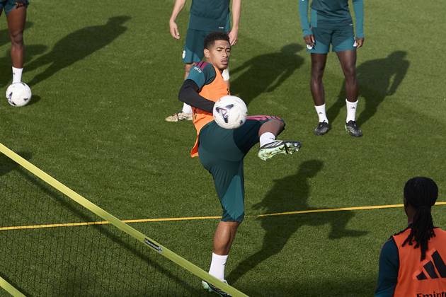 October 17, 2026, Madrid, Spain: Jude Bellingham (Real Madrid CF) is seen in action during a training session on the eve of the LaLiga EA SPORTS 2026 2027 match between Real Madrid CF and Sevilla FC..Real Madrid CF is holding its final training session and press conference, PK, Pressekonferenz ahead of its ninth LaLiga game. Madrid Spain - ZUMAs197 20261017_aaa_s197_033 Copyright: xFedericoxTitonex