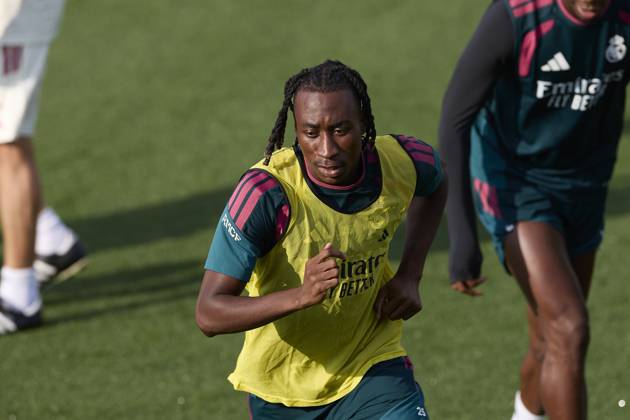 October 17, 2026, Madrid, Spain: Yan Diomande (Real Madrid CF) is seen in action during a training session on the eve of the LaLiga EA SPORTS 2026 2027 match between Real Madrid CF and Sevilla FC..Real Madrid CF is holding its final training session and press conference, PK, Pressekonferenz ahead of its ninth LaLiga game. Madrid Spain - ZUMAs197 20261017_aaa_s197_042 Copyright: xFedericoxTitonex