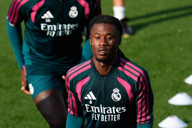 October 17, 2026, Valdebebas, Madrid, Spain: Eduardo Camavinga during the training day of Real Madrid ahead the Spanish League, LaLiga EA Sports, football match against Sevilla FC at Ciudad Deportiva Real Madrid on October 17, 2026, in Valdebebas, Madrid, Spain. Real Madrid Training And press conference, PK, Pressekonferenz - LaLiga Ea Sports - ZUMAa181 20261017_zaa_a181_053 Copyright: xDennisxAgyemanx