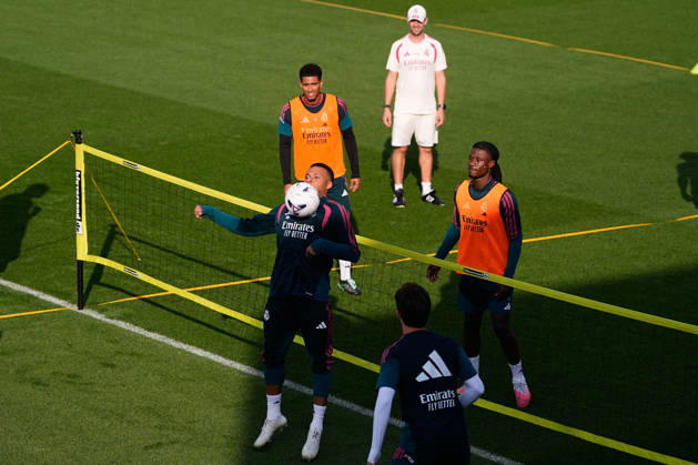 October 17, 2026, Valdebebas, Madrid, Spain: Kylian Mbappe during the training day of Real Madrid ahead the Spanish League, LaLiga EA Sports, football match against Sevilla FC at Ciudad Deportiva Real Madrid on October 17, 2026, in Valdebebas, Madrid, Spain. Real Madrid Training And press conference, PK, Pressekonferenz - LaLiga Ea Sports - ZUMAa181 20261017_zaa_a181_056 Copyright: xDennisxAgyemanx