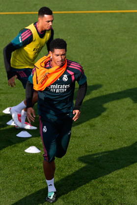 October 17, 2026, Valdebebas, Madrid, Spain: Jude Bellingham during the training day of Real Madrid ahead the Spanish League, LaLiga EA Sports, football match against Sevilla FC at Ciudad Deportiva Real Madrid on October 17, 2026, in Valdebebas, Madrid, Spain. Real Madrid Training And press conference, PK, Pressekonferenz - LaLiga Ea Sports - ZUMAa181 20261017_zaa_a181_062 Copyright: xDennisxAgyemanx