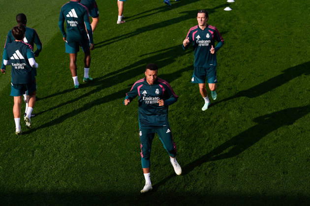 October 17, 2026, Valdebebas, Madrid, Spain: Kylian Mbappe during the training day of Real Madrid ahead the Spanish League, LaLiga EA Sports, football match against Sevilla FC at Ciudad Deportiva Real Madrid on October 17, 2026, in Valdebebas, Madrid, Spain. Real Madrid Training And press conference, PK, Pressekonferenz - LaLiga Ea Sports - ZUMAa181 20261017_zaa_a181_064 Copyright: xDennisxAgyemanx
