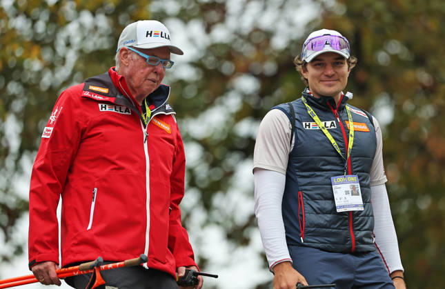 BIATHLON - Loop One Opening Festival MUNICH,GERMANY,17.OCT.26 - BIATHLON - Loop One Opening Festival. Image shows consultant Wolfgang Pichler (Ski Austria) and head coach Felian Schubert (AUT).  GEPAxpictures xThomasxBachun