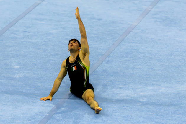 2026-10-17 Eamon Montgomery of Ireland at Artistic Gymnastics World Championships 2026 - Day 1 ROTTERDAM, NETHERLANDS - OCTOBER 17: Eamon Montgomery of Ireland competes during Day 1 of the Artistic Gymnastics World Championships 2026 at Rotterdam Ahoy on October 17, 2026 in Rotterdam, Netherlands. Rotterdam Rotterdam Ahoy Netherlands Content not available for redistribution in The Netherlands directly or indirectly through any third parties. Copyright: xMarcelxvanxPlateringenx