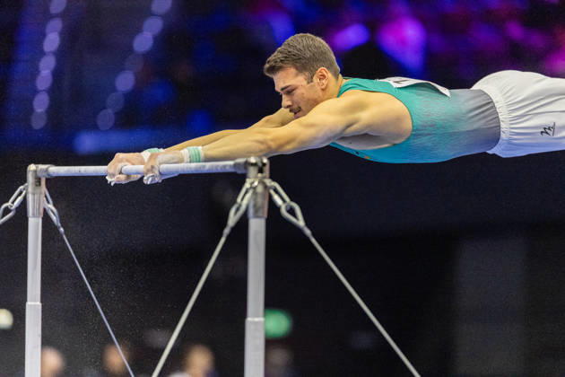 2026-10-17 Georgios Angonas of Cyprus at Artistic Gymnastics World Championships 2026 - Day 1 ROTTERDAM, NETHERLANDS - OCTOBER 17: Georgios Angonas of Cyprus competes during Day 1 of the Artistic Gymnastics World Championships 2026 at Rotterdam Ahoy on October 17, 2026 in Rotterdam, Netherlands. Rotterdam Rotterdam Ahoy Netherlands Content not available for redistribution in The Netherlands directly or indirectly through any third parties. Copyright: xMarcelxvanxPlateringenx