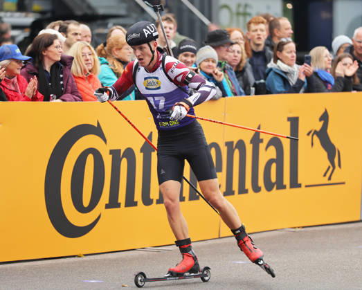 BIATHLON - Loop One Opening Festival MUNICH,GERMANY,17.OCT.26 - BIATHLON - Loop One Opening Festival. Image shows Dominic Unterweger (AUT).  GEPAxpictures xThomasxBachun