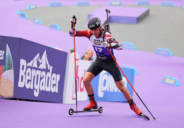 BIATHLON - Loop One Opening Festival MUNICH,GERMANY,17.OCT.26 - BIATHLON - Loop One Opening Festival. Image shows Dominic Unterweger (AUT).  GEPAxpictures xThomasxBachun