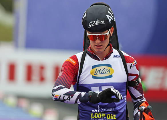 BIATHLON - Loop One Opening Festival MUNICH,GERMANY,17.OCT.26 - BIATHLON - Loop One Opening Festival. Image shows Dominic Unterweger (AUT).  GEPAxpictures xThomasxBachun