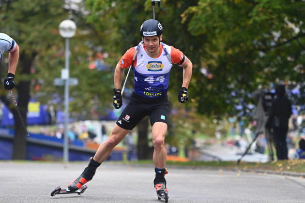 Justus STRELOW (GER), Aktion. Loop One-Biathlon Opening Festival im Olympiapark in Muenchen am 17.10.2026.