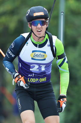 BIATHLON - Loop One Opening Festival MUNICH,GERMANY,17.OCT.26 - BIATHLON - Loop One Opening Festival. Image shows Miha Dovzan (SLO).  GEPAxpictures xThomasxBachun