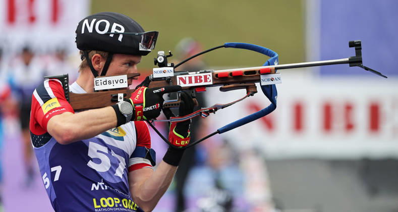 BIATHLON - Loop One Opening Festival MUNICH,GERMANY,17.OCT.26 - BIATHLON - Loop One Opening Festival. Image shows Johan-Olav Smoerdal Botn (NOR).  GEPAxpictures xThomasxBachun