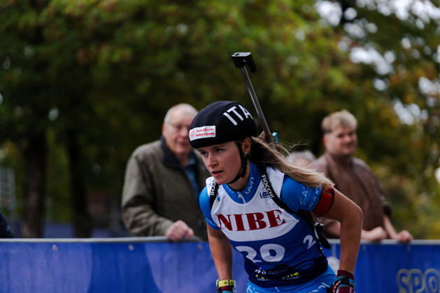 17.10.2026, GER, Biathlon, Frauen, IBU Biathlon Loop One Festival 2026, Saison 2026 2027, Super Sprint Qualifikation Damen Martina Trabucchi ( ITA, 20 ) im Portrait München Olympiapark Bayern Deutschland Copyright: xNordphoto Vux
