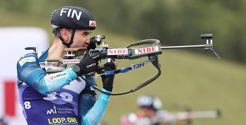 BIATHLON - Loop One Opening Festival MUNICH,GERMANY,17.OCT.26 - BIATHLON - Loop One Opening Festival. Image shows Olli Hiidensalo (FIN).  GEPAxpictures xThomasxBachun