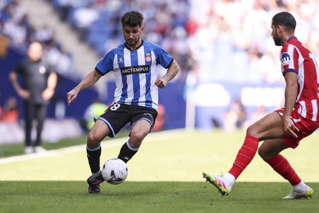 October 17, 2026, Cornella, Barcelona, SPAIN: Javi Hernandez of RCD Espanyol in action during the Spanish league, LaLiga EA Sports, football match played between RCD Espanyol and Atletico de Madrid at RCDE Stadium on October 17, 2026 in Cornella, Spain. RCD Espanyol V Atletico De Madrid - LaLiga EA Sports  - ZUMAa181 20261017_zaa_a181_122 Copyright: xJavierxBorregox