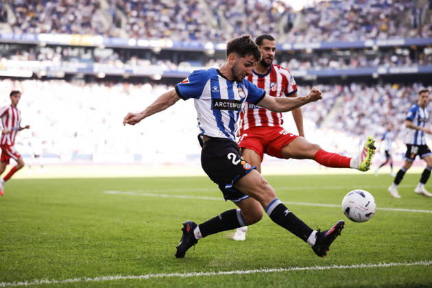 October 17, 2026, Cornella, Barcelona, SPAIN: Javi Hernandez of RCD Espanyol in action during the Spanish league, LaLiga EA Sports, football match played between RCD Espanyol and Atletico de Madrid at RCDE Stadium on October 17, 2026 in Cornella, Spain. RCD Espanyol V Atletico De Madrid - LaLiga EA Sports  - ZUMAa181 20261017_zaa_a181_132 Copyright: xJavierxBorregox