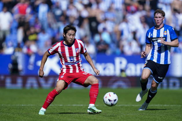 RCD Espanyol v Atletico de Madrid. La Liga EA Sports. Date 9 Kang-in Lee of Atletico de Madrid during the La Liga EA Sports match between RCD Espanyol and Atletico de Madrid played at RCDE Stadium on October 17, 2026 in Barcelona, Spain. Contributor Copyright: xPressinphotox PS_2627_ESP_ATL_014