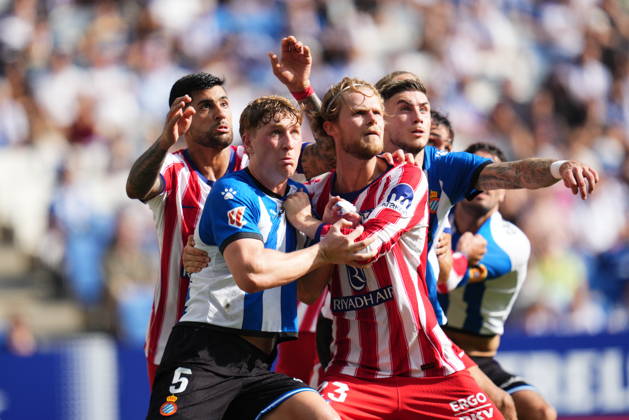 La Liga EA Sports match between RCD Espanyol and Atletico de Madrid played at RCDE Stadium on October 17, 2026 in Barcelona, Spain. (Photo by Sergio Ruiz PRESSINPHOTO) Copyright: xSergioxRuizx xPRESSINPHOTOx