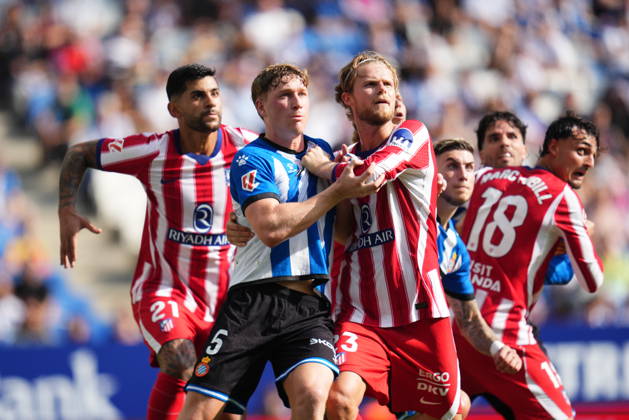 La Liga EA Sports match between RCD Espanyol and Atletico de Madrid played at RCDE Stadium on October 17, 2026 in Barcelona, Spain. (Photo by Sergio Ruiz PRESSINPHOTO) Copyright: xSergioxRuizx xPRESSINPHOTOx