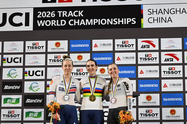 17-10-2026 World Championships Elite Women Track; Giornata 04; 2026, Great Britain; 2026, Germany; Couzens, Millie; Knight, Josie; Klein, Lisa; Shanghai - Velodromo; 