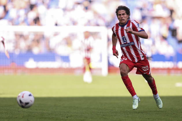October 17, 2026, Cornella, Barcelona, SPAIN: Giuliano Simeone of Atletico de Madrid in action during the Spanish league, LaLiga EA Sports, football match played between RCD Espanyol and Atletico de Madrid at RCDE Stadium on October 17, 2026 in Cornella, Spain. RCD Espanyol V Atletico De Madrid - LaLiga EA Sports  - ZUMAa181 20261017_zaa_a181_135 Copyright: xJavierxBorregox